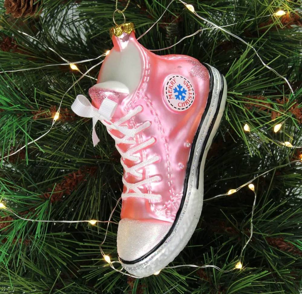 Online HD Collection Weihnachtsbaumschmuck Sneaker rosa 7,6 x 5,1 x 12,7 cm Weihnachtskugeln & -Anhänger