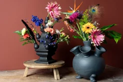 New Heinen Delfts blau x Tulpenvase schwarz D 15 H 40 cm Vasen & Krüge|Blumentöpfe & Pflanzgefäße