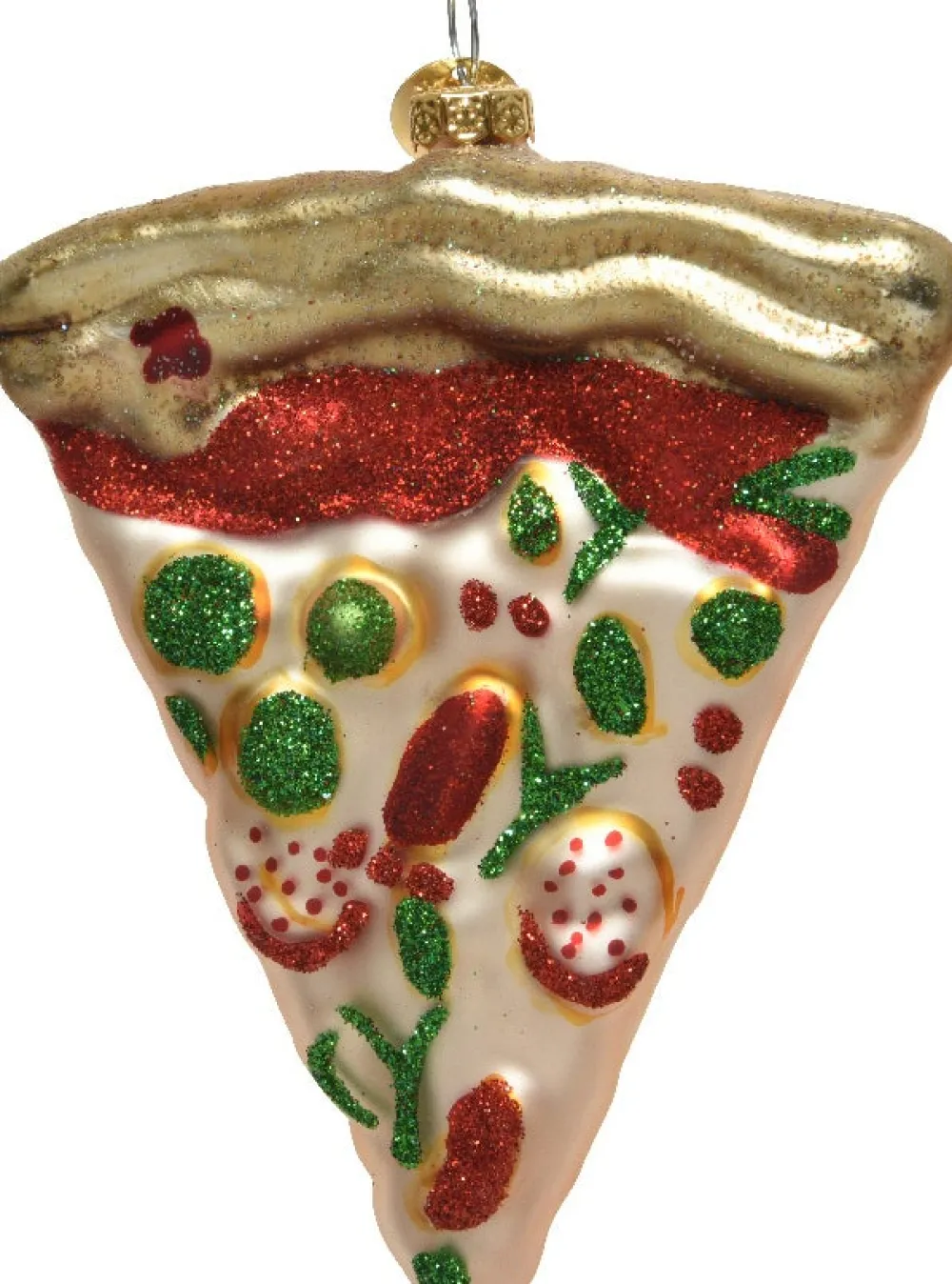 New Home delivery Weihnachtsbaumschmuck Pizza mehrfarbig 3,1 x 8,9 x 10,1 cm Weihnachtskugeln & -Anhänger