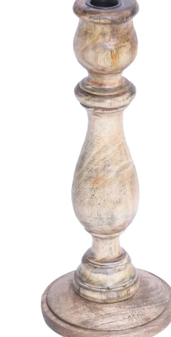 New House of Nature Kerzenständer Delger Holz D 12 H 30 cm Kerzenständer