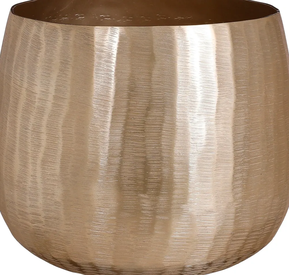 Sale House of Seasons Blumentopf Rista goud D 14,5 H 12 cm Blumentöpfe|Blumentöpfe & Pflanzgefäße