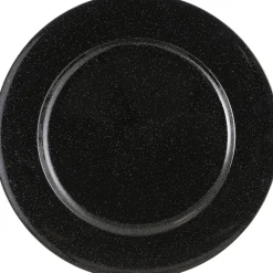 Outlet House of Seasons Dekoteller Mila schwarz D 33 H 2 cm Dekoschalen & -Teller