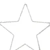 Outlet House of Seasons kerstfiguur Stern silber D 50 H 0,50 cm Weihnachtsdeko Zum Aufhängen|Weihnachtssterne