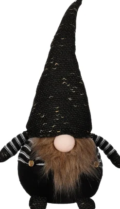 Best House of Seasons kerstfiguur Wichtel Karel schwarz 25 x 21 x 53 cm Weihnachtsfiguren & -Objekte