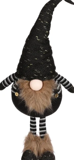 Online House of Seasons kerstfiguur Wichtel Karel schwarz 25 x 18 x 70 cm Weihnachtsfiguren & -Objekte