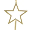 House of Seasons Kerzenständer Stern gold 17 x 9 x 9 cm Kerzenständer
