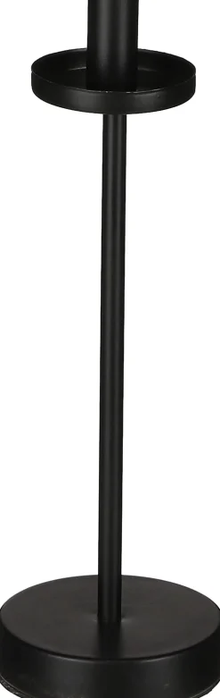 Clearance House of Seasons Kerzenständer Coline schwarz 10 x 10 x 31 cm Kerzenständer