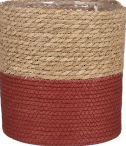 Discount House of Seasons Pflanzkorb Rachel rot D 25 cm H 25 cm Pflanzkörbe|Pflanzkörbe