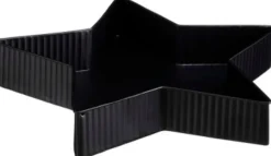 Sale House of Seasons Tablett Stern schwarz 36 x 36 x 6 cm Servieren