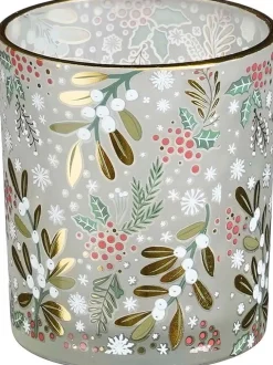 Outlet House of Seasons Teelichthalter Storm silber D 7 H 8 cm Teelichthalter