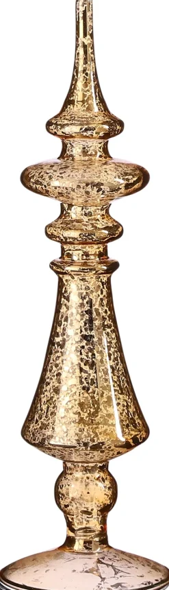 Clearance House of Seasons Tischdekoration Weihnachten gold D 9 H 29 cm Weihnachtsfiguren & -Objekte