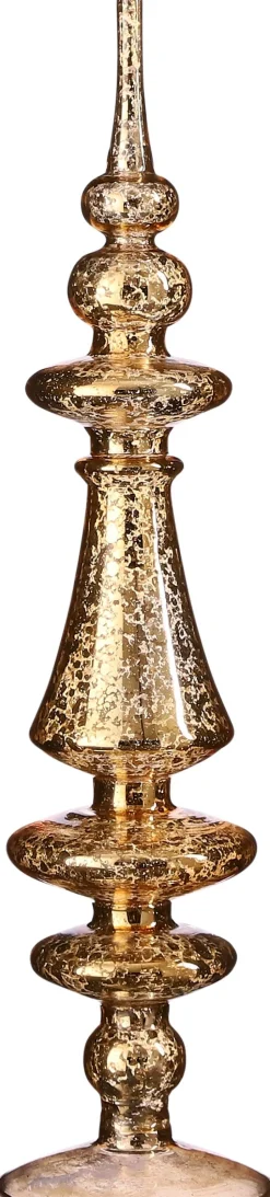 Hot House of Seasons Tischdekoration Weihnachten gold D 9 H 36 cm Weihnachtsfiguren & -Objekte