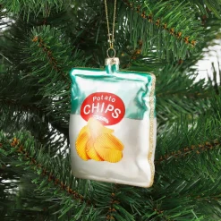 Online House of Seasons Weihnachtsbaumschmuck Chipstüte 8 x 5,5 x 11 cm Weihnachtskugeln & -Anhänger