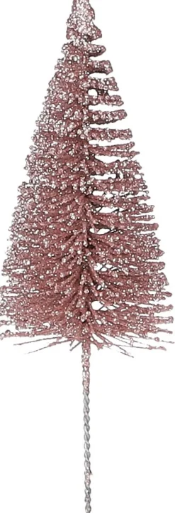 Sale House of Seasons Weihnachtsstecker Weihnachtsbaum hellrosa D 5 H 16 cm 10 St. Weihnachts- & Adventsdeko