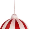 Clearance House of Seasons Weihnachtskugel Jolly rot / weiß D 10 cm Weihnachtskugeln & -Anhänger