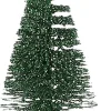 House of Seasons Weihnachtsschmuck Baum mit Clip grün D 4 H 9 cm 6 St. Weihnachtskugeln & -Anhänger