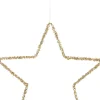 Best House of Seasons Weihnachtsanhänger Stern gold D 25 cm Weihnachtsdeko Zum Aufhängen|Weihnachtssterne