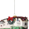 Discount House of Seasons Weihnachtsbaumschmuck Carvan silber 5,5 x 12,5 x 7,5 cm Weihnachtskugeln & -Anhänger