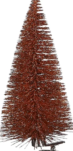 Clearance House of Seasons Weihnachtsschmuck Baum mit Clip orange D 6,5 H 16 cm 3 St. Weihnachtskugeln & -Anhänger