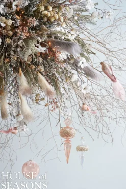 Discount House of Seasons Weihnachtsbaumschmuck Tropfen transparent D 8 H 21 cm Weihnachtsdeko Zum Aufhängen