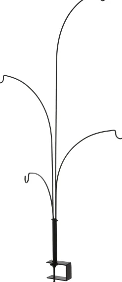 House of Seasons Weihnachtsdeko Tischklemme schwarz 4 Haken 46 x 5 x 84 cm Weihnachtskugelständer