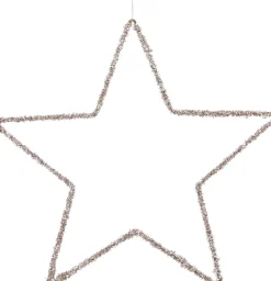 Clearance House of Seasons Weihnachtsbaumschmuck Stern creme D 40 cm Weihnachtsdeko Zum Aufhängen|Weihnachtssterne