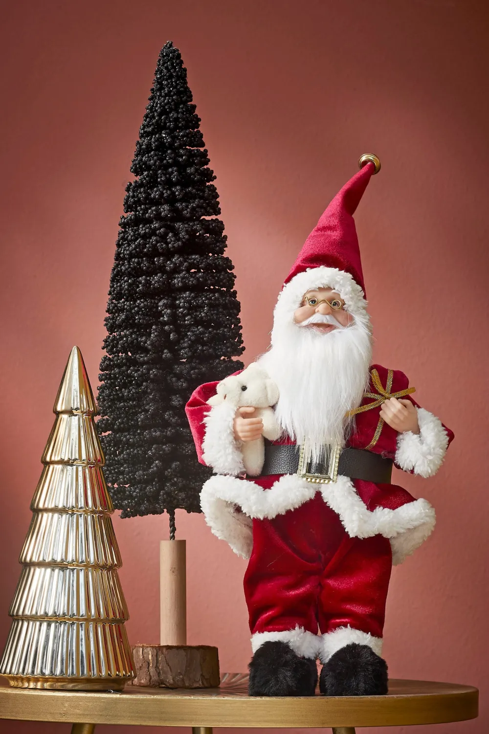 Online House of Seasons Weihnachtsdeko Baum schwarz D 12 H 50 cm Weihnachtsfiguren & -Objekte