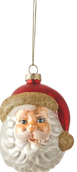 New House of Seasons Weihnachtsbaumhanger Weihnachtsmann 8 x 8 x 10 cm rot Weihnachtskugeln & -Anhänger