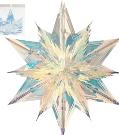Best House of Seasons Weihnachtsstern Riku 90 x 80 x 34 cm Weihnachtsdeko Zum Aufhängen|Weihnachtssterne