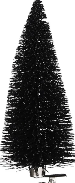 Outlet House of Seasons Weihnachtsschmuck Baum mit Clip schwarz D 6,5 H 16 cm 3 St. Weihnachtskugeln & -Anhänger