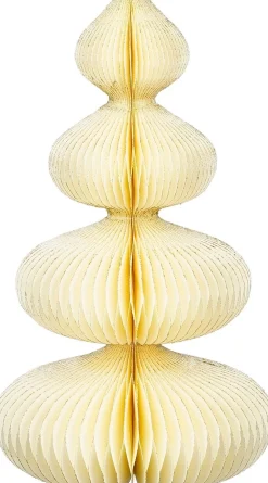 Outlet House of Seasons Weihnachtsdeko Baum Rocco crème D 18 H 30 cm Weihnachtsfiguren & -Objekte