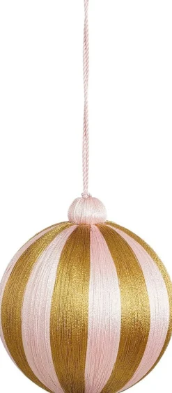 Hot House of Seasons Weihnachtskugel Jolly gold / rosa D 10 cm Weihnachtskugeln & -Anhänger