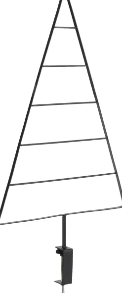 Sale House of Seasons Weihnachtsdeko Tischklemme Weihnachtsbaum schwarz 40 x 5 x 85 cm Weihnachtskugelständer