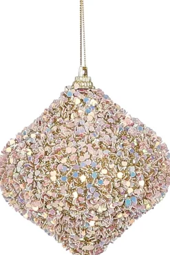 New House of Seasons Weihnachtskugel Zwiebel silber 8 x 8,5 cm Weihnachtskugeln & -Anhänger