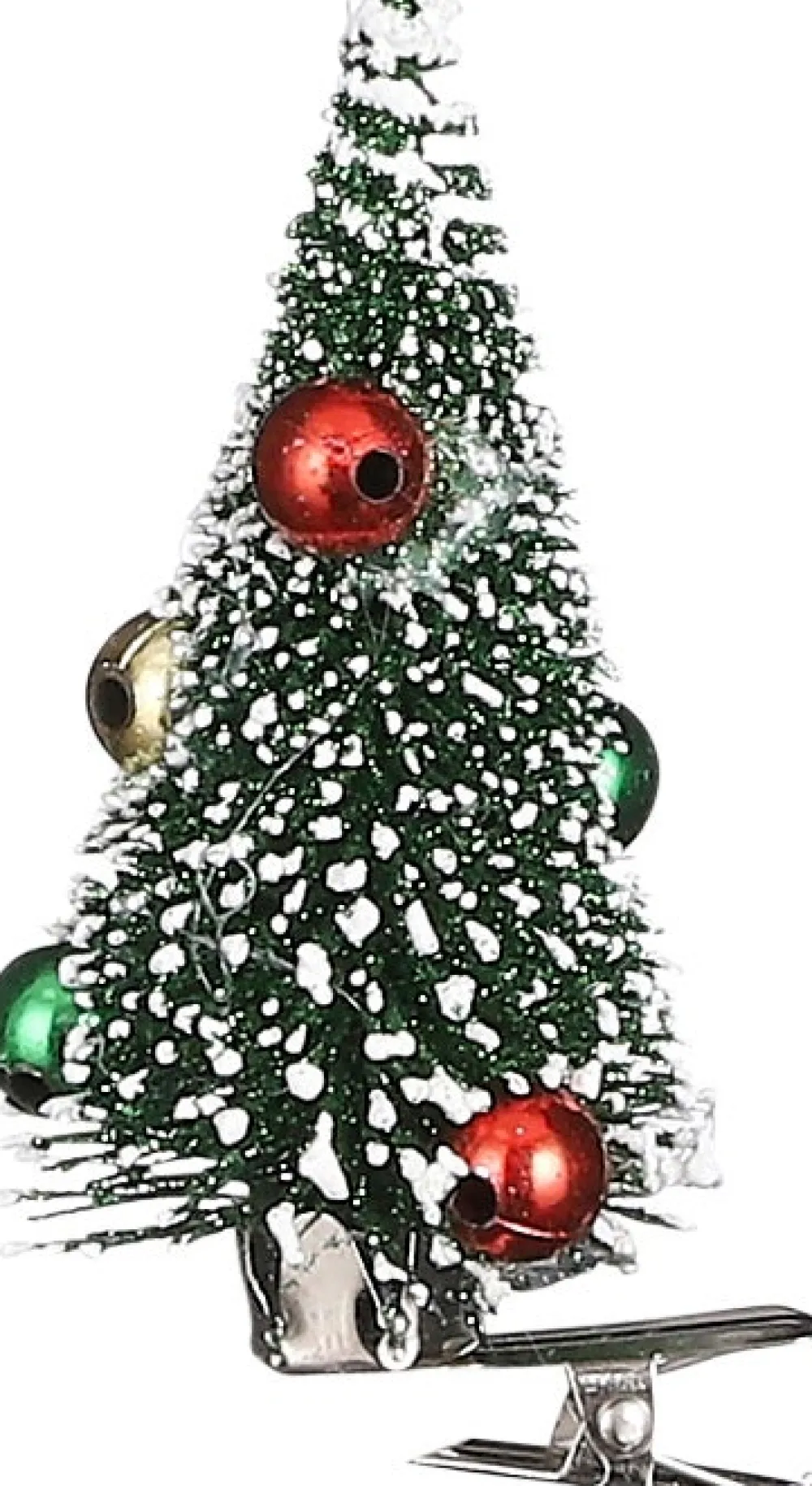 Outlet House of Seasons Weihnachtsschmuck Baum mit Clip grün D 4 H 9 cm 6 St. Weihnachtskugeln & -Anhänger