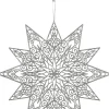 Best House of Seasons Weihnachtsbaumschmuck Schneeflocke silber D 49 cm Weihnachtsdeko Zum Aufhängen