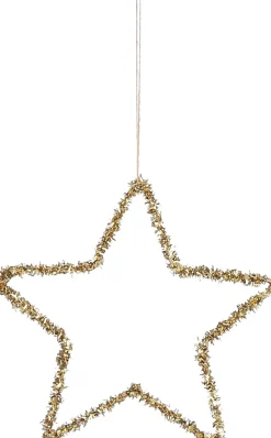 Sale House of Seasons Weihnachtsanhänger Stern gold D 15 cm Weihnachtsdeko Zum Aufhängen|Weihnachtssterne