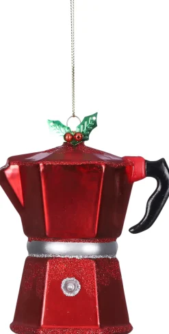 House of Seasons Weihnachtsbaumschmuck Kaffeetasse rot 3,5 x 2,5 x 4 cm Weihnachtskugeln & -Anhänger