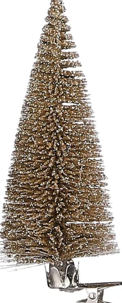 Online House of Seasons Weihnachtsschmuck Baum mit Clip gold D 5 H 13 cm 6 St. Weihnachtskugeln & -Anhänger