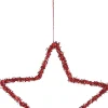 Best House of Seasons Weihnachtsanhänger Stern rot D 15 cm Weihnachtsdeko Zum Aufhängen|Weihnachtssterne