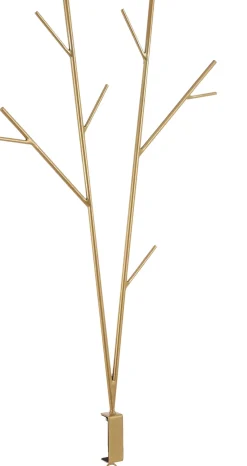 House of Seasons Weihnachtsdeko Tischklemme Baum gold 52 x 3,5 x 97 cm Weihnachtskugelständer