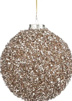 Outlet House of Seasons Weihnachtskugel champagner D 10 cm Weihnachtskugeln & -Anhänger
