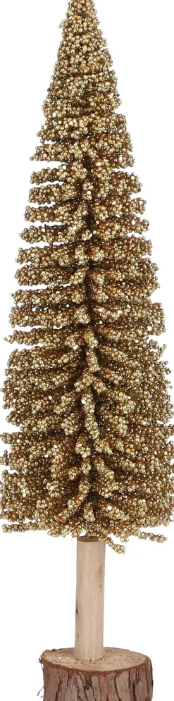 Hot House of Seasons Weihnachtsdeko Baum gold D 12 H 50 cm Weihnachtsfiguren & -Objekte