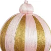 Sale House of Seasons Weihnachtskugel Jolly gold / rosa D 8 H 14 cm Weihnachtskugeln & -Anhänger