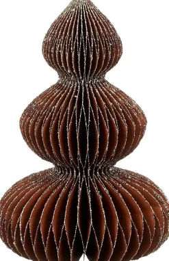 Discount House of Seasons Weihnachtsdeko Baum Rocco braun D 13 H 20 cm Weihnachtsfiguren & -Objekte