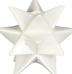 Discount House of Seasons Kerzenständer weiß 8,5 x 8,5 x 7,5 cm Kerzenständer