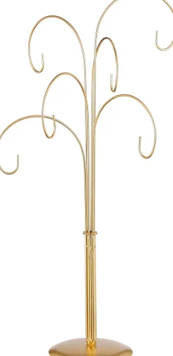 Discount House of Seasons Weihnachtskugel-Ständer Nori gold 30 x 30 x 60 cm Weihnachtskugelständer