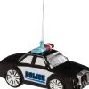 Sale House of Seasons Weihnachtsbaumschmuck Polizeiauto schwarz / weiß 13 x 7,5 x 6,5 cm Weihnachtskugeln & -Anhänger