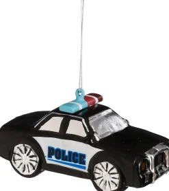 Sale House of Seasons Weihnachtsbaumschmuck Polizeiauto schwarz / weiß 13 x 7,5 x 6,5 cm Weihnachtskugeln & -Anhänger
