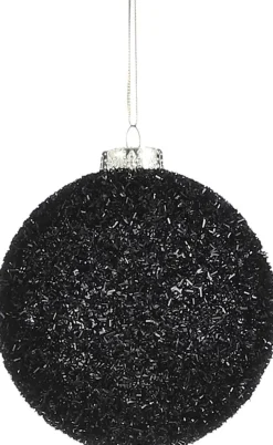 House of Seasons Weihnachtskugel schwarz D 10 cm Weihnachtskugeln & -Anhänger